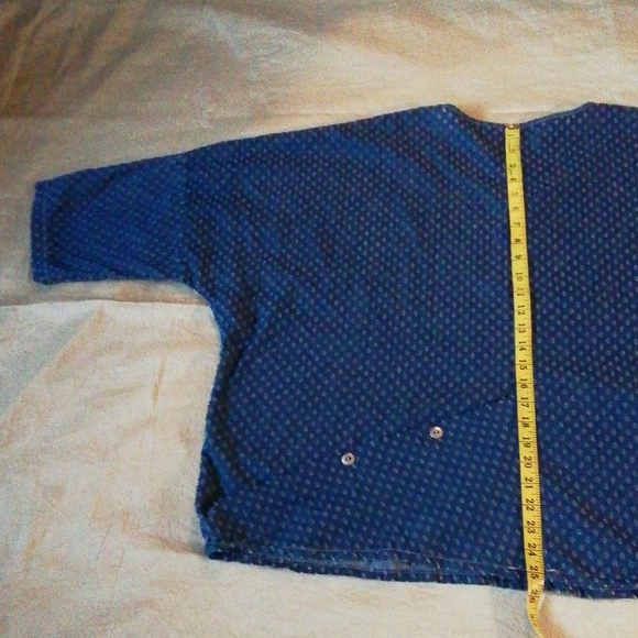 Lace perforated light denim Tunic 1 2 3 X - Picture 7 of 7